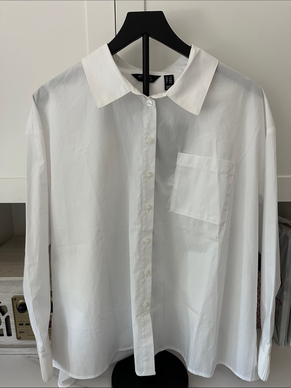 Attitudes by Renee White women’s Dress Shirt - Classic White